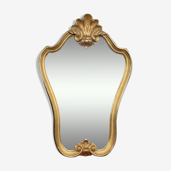 Miroir doré style Louis XV, 46x70cm