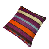 Vintage turkish kilim cushion cover , 40 x 40 cm