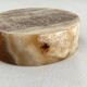 Straight round ashtray in vintage alabaster or onyx