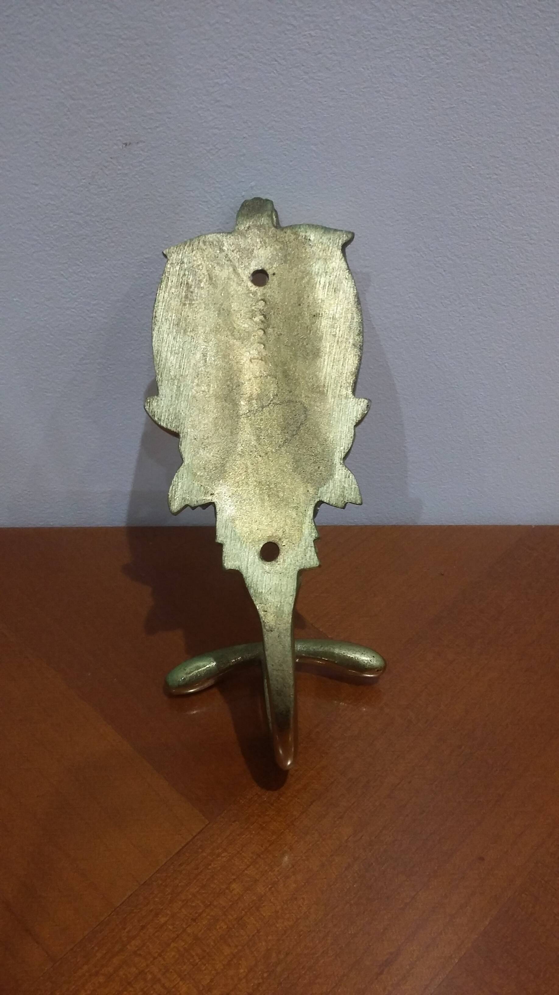 Set of 5 Brass Hooks