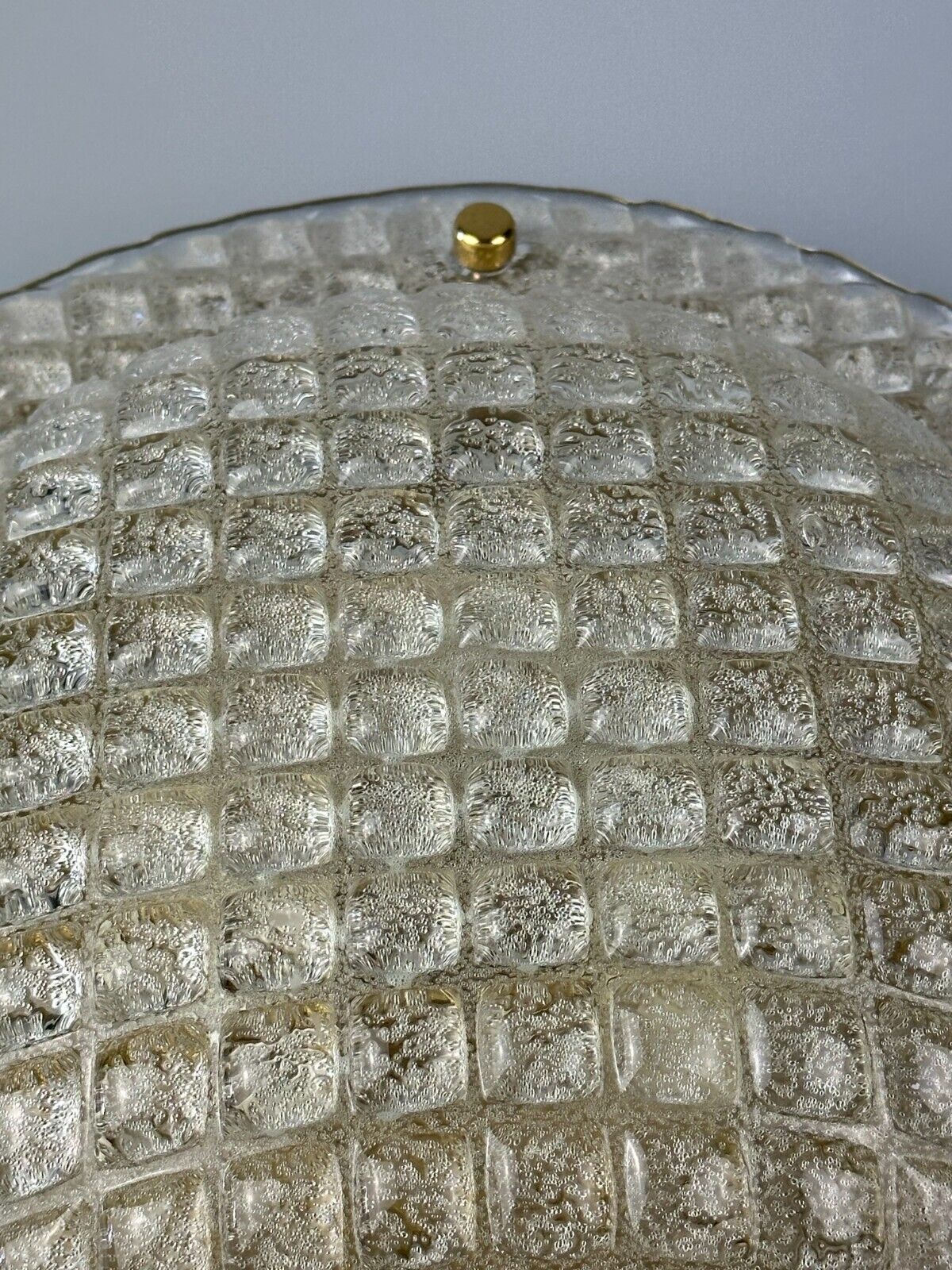 60s 70s Plafoniere ceiling lamp by Fischer Leuchten Germany Space Age