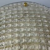 60s 70s Plafoniere ceiling lamp by Fischer Leuchten Germany Space Age