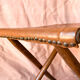 Tabouret de en Cuir et Bois Style Curule