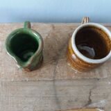 Ceramic miniatures, pot and pitcher