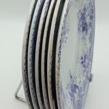 Six Creil Montereau dessert plates