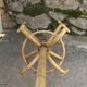 Vintage 1970s rattan parrot coat rack