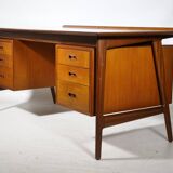 Mid-Century Design Desk in Teak by Arne Vodder & Anton Borg, 1960s