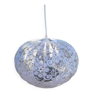 suspension vintage blanche