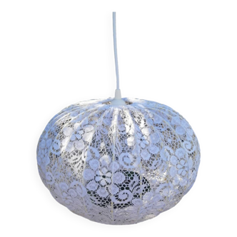 Suspension vintage blanche