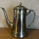 Ancienne cafetière à col de cygne en métal argenté – estampillée N.G.