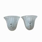 Paire d’appliques en verre de Murano