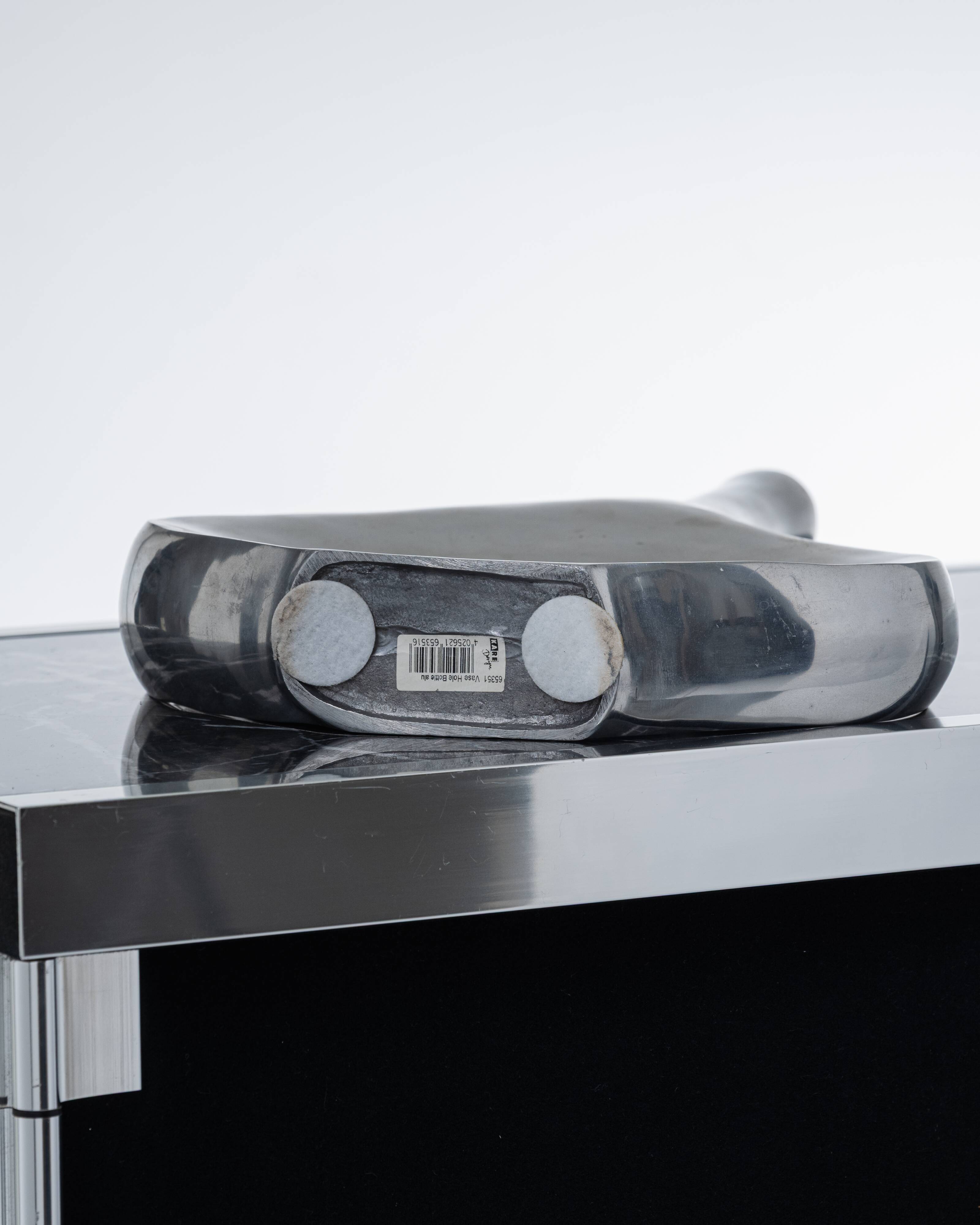 Vase soliflore en métal, 1980s