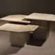 Nesting Table Set in Travertine | Italy 1970s