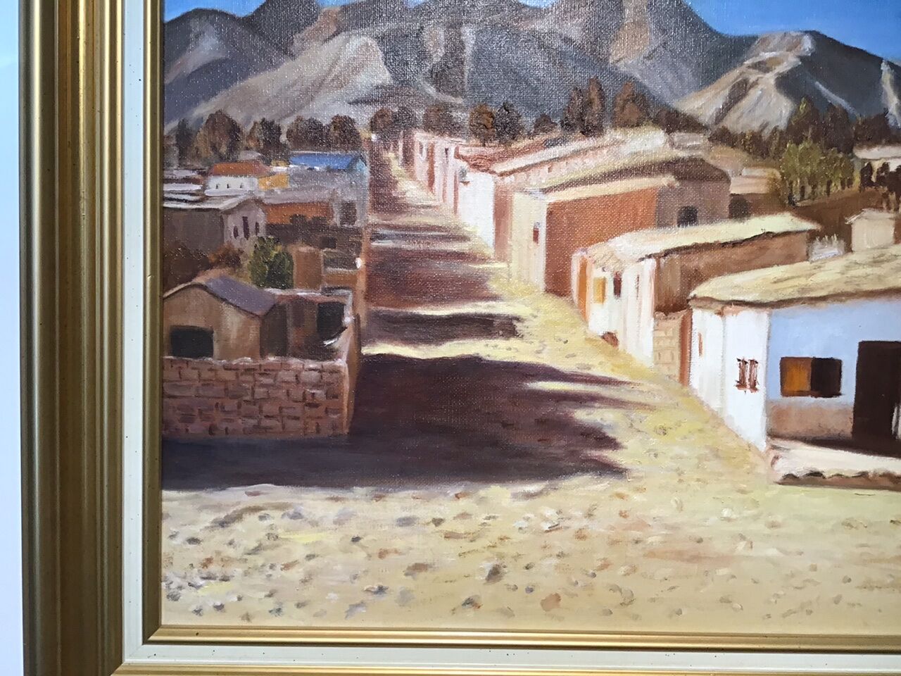 Landscape painting, oil on canvas, signed, from the 80s