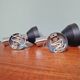 Pair of chromed metal wall lights, Boulanger, 1970s