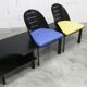 Set of 2 armchairs and coffee table designed by Patrice Bonneau, Genexco edition, 19