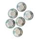 Set of 6 flat plates in iron earth (LOT 5)