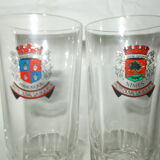 Lot 5 glasses pastis duval bistro advertising