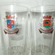 Lot of 5 Duval pastis glasses, advertising bistro.