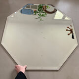 Hexagonal beveled mirror