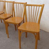 Set of 4 Baumann chairs with bars