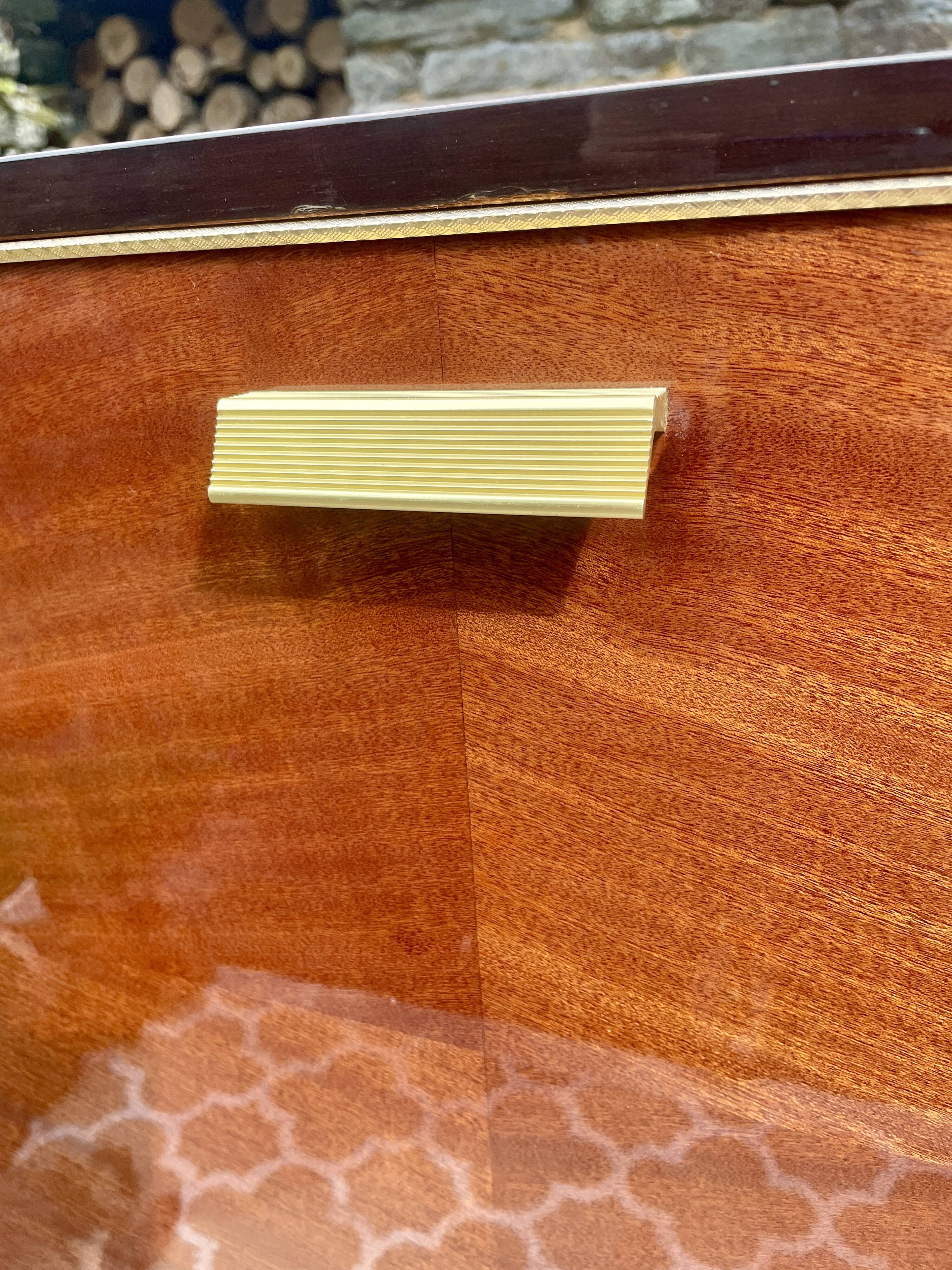 Bar cabinet on wheels