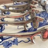 Set of 11 dachshund dog knife holders