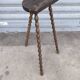 1950s Beaded Wooden Tripod Stool