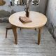 Oval farmhouse table oak 1960