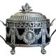Silverware, sugar bowl in silver Louis XVI style, hallmarks late 18th century.