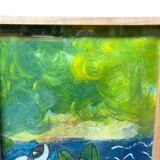 Peinture signée encadrée