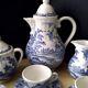 Lunéville earthenware coffee service "English Style"