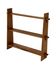 Vintage wooden wall shelve rack bookshelf in pinewood minimalist design