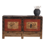 Ancien buffet rouge à deux portes (vers 1900) #50