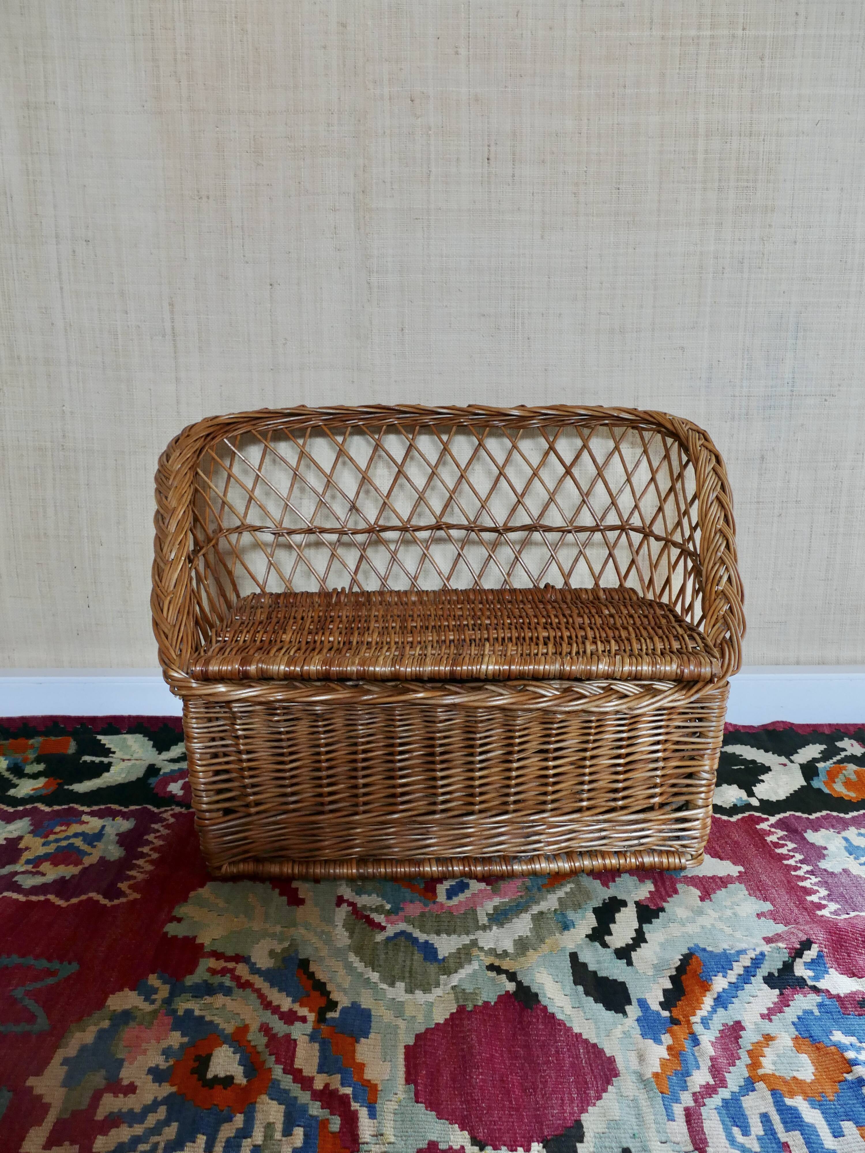 Rattan toy chest