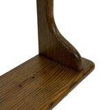 Vintage book shelf wall rack 1970s in wood  - minimalist design