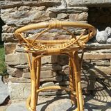 High chair in rattan 60s