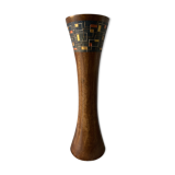 Vintage wooden vase