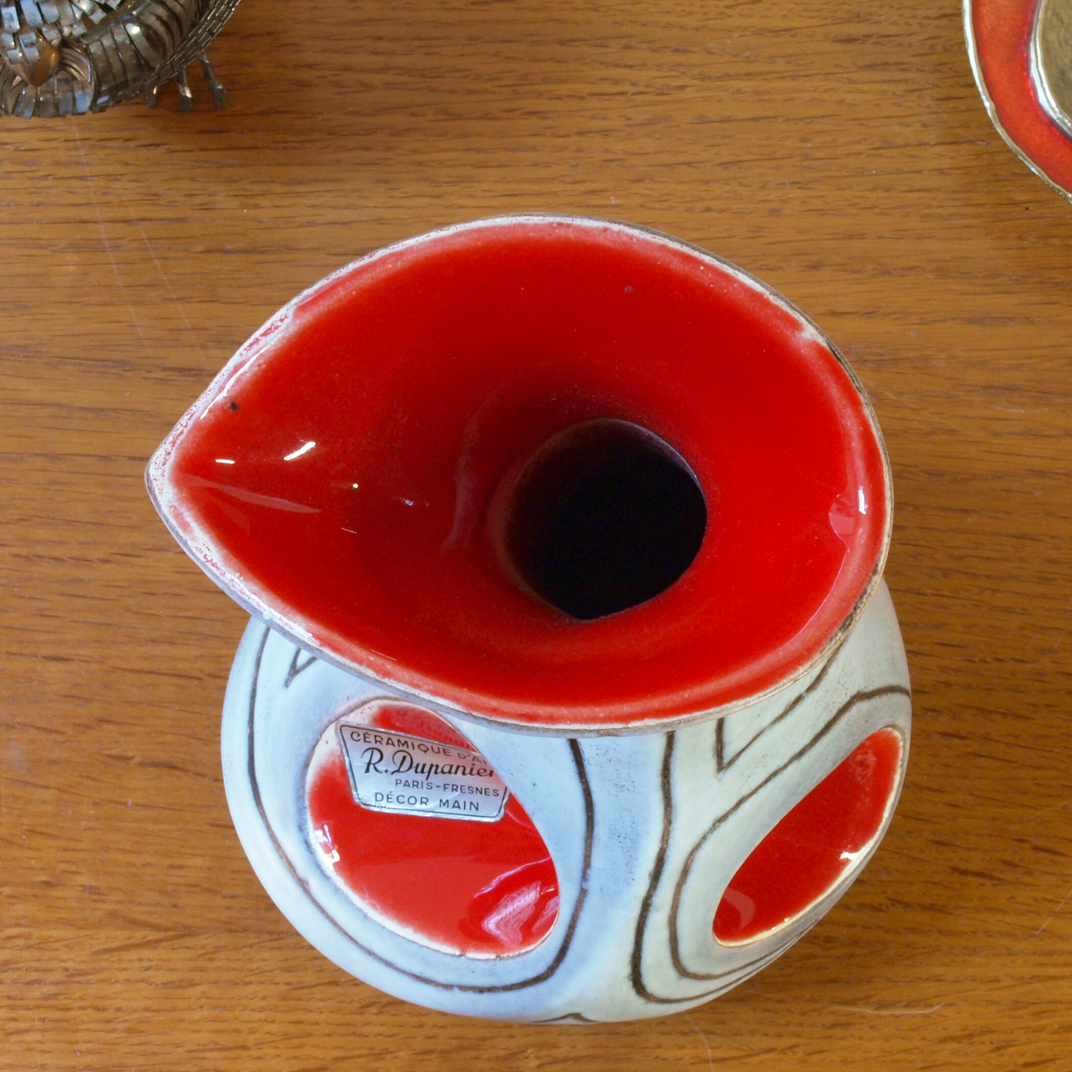 Vase by Robert Dupanier, Fresnes, 50s