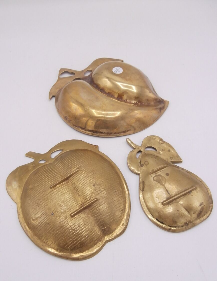Lot de 3 coupelles en laiton