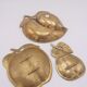Lot de 3 coupelles en laiton