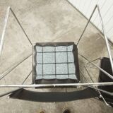 Set of 3 minimalist X line chairs by Niels Jorgen Haugesen for Hybodan