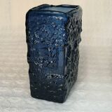 Vase scandinave en verre bleu par Göte Augustsson pour Ruda Glasbruk, 1960