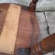 Louis Philippe oak desk chair 1900
