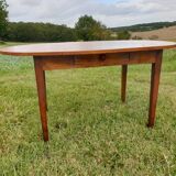 Oval cherry farmhouse table
