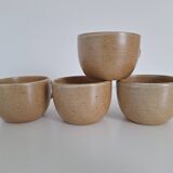 Vintage village stoneware mugs