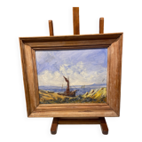 Oil on canvas framed