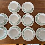 Set of 10 coffee cups 1930