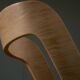Chaise italienne en bois et osier