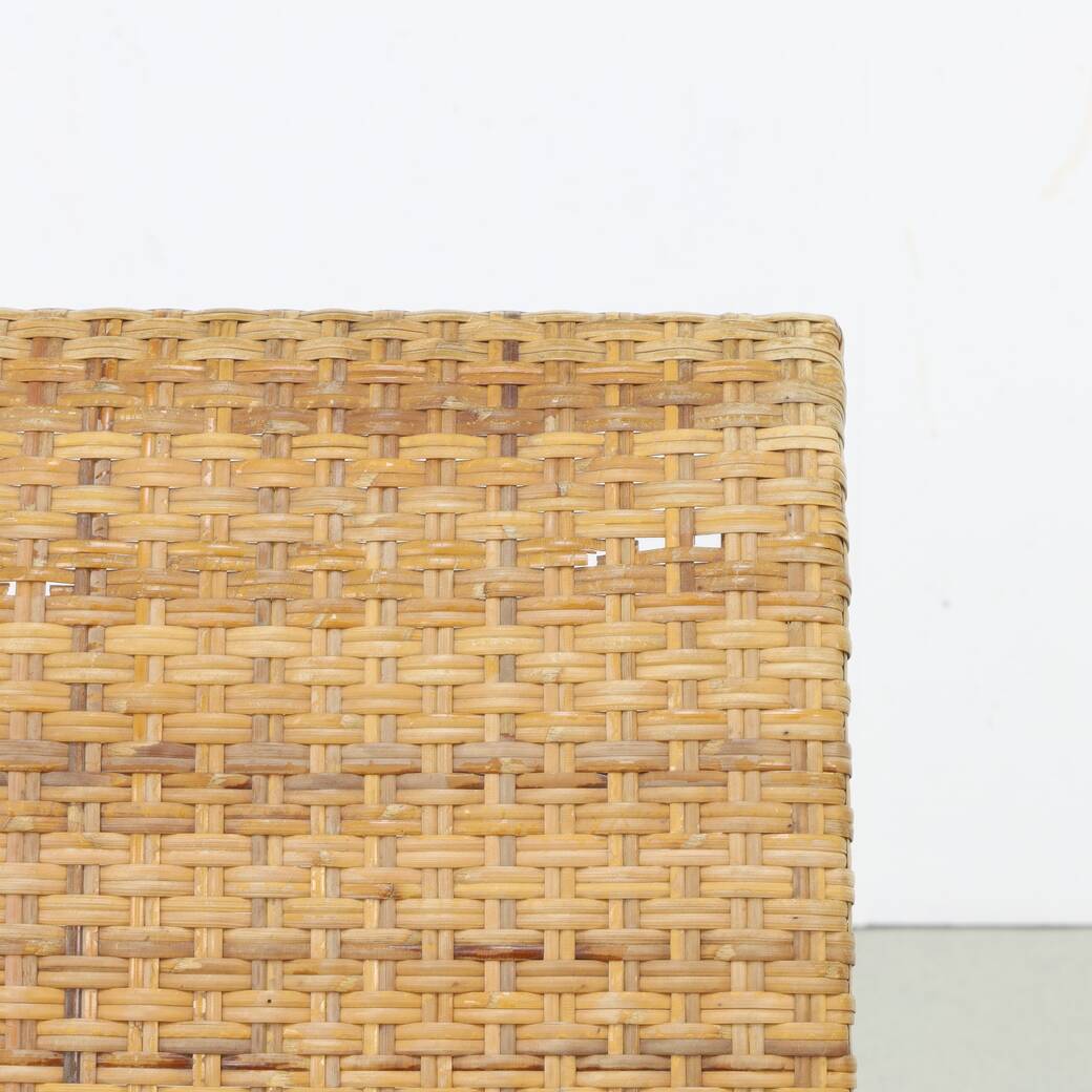 Rare Lounge Chair in Cane and Wood, 1960s